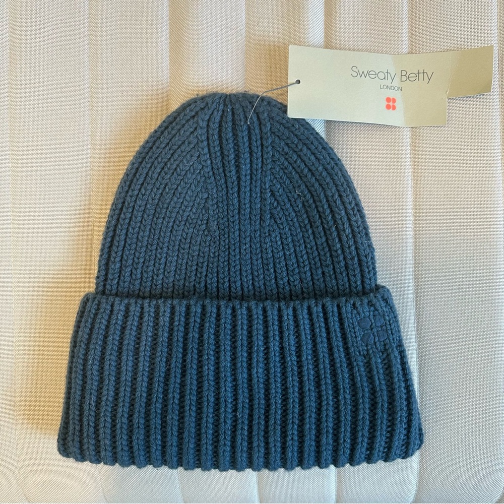 Sweaty Betty Navy Knit Beanie